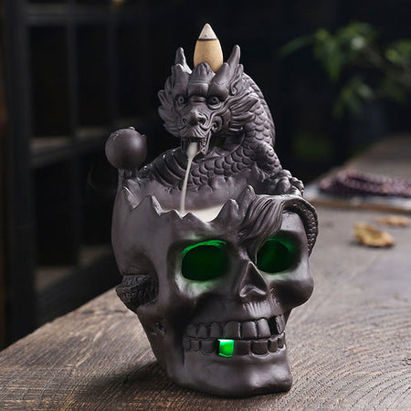 Skull Waterfall Incense Burner Collection
