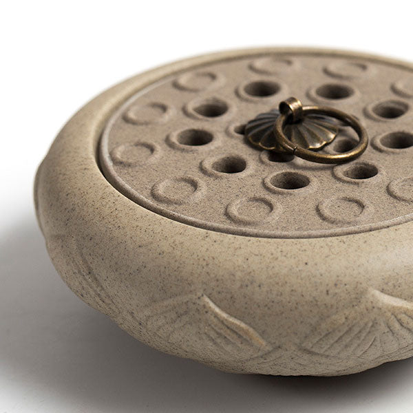 Lotus Pendant Zen Ceramic Plate Incense Burner Ornament