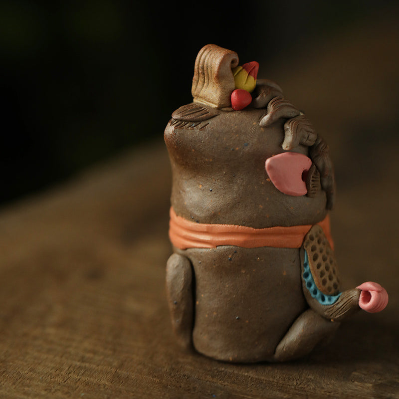 Cool Incense Holder Crusty Pottery Hand-kneaded Incense Burner