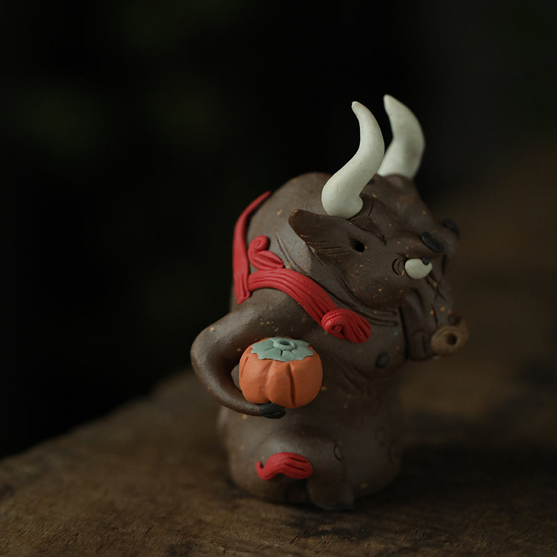 Incense Stick Holder Jingdezhen Bull Demon King Ornament Incense Insert