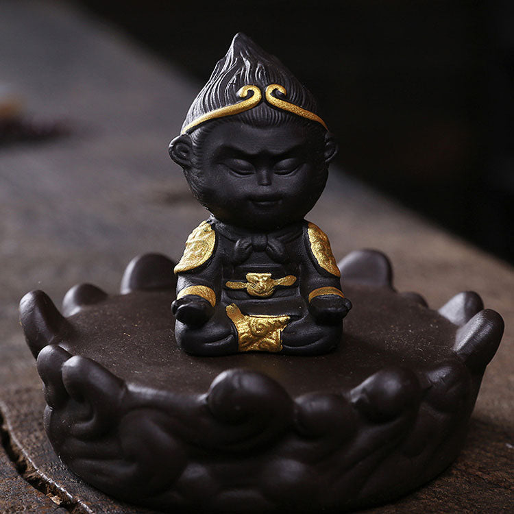 Monkey King Waterfall Incense Burner With windproof