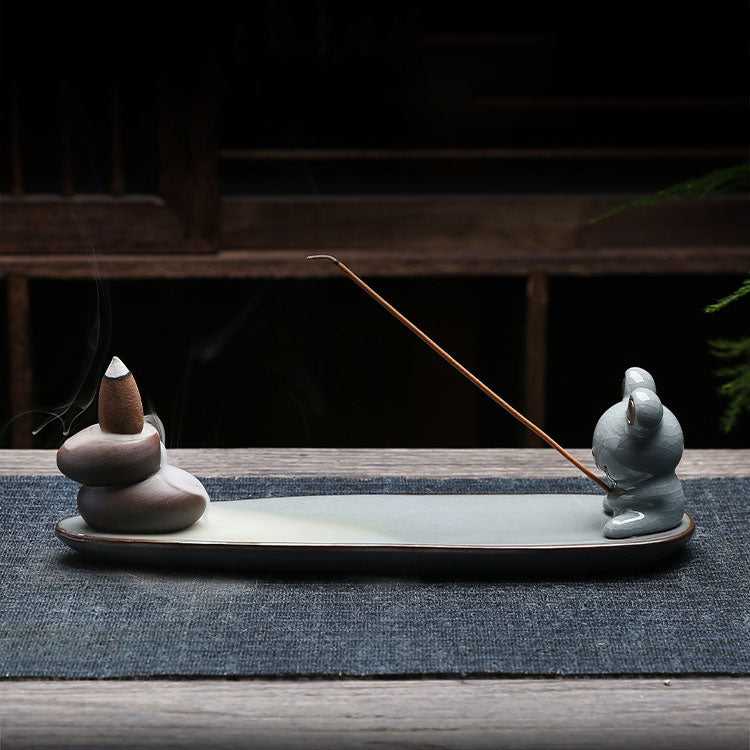 Fuwa Jade Rabbit Incense Aroma Aromatherapy Furnace