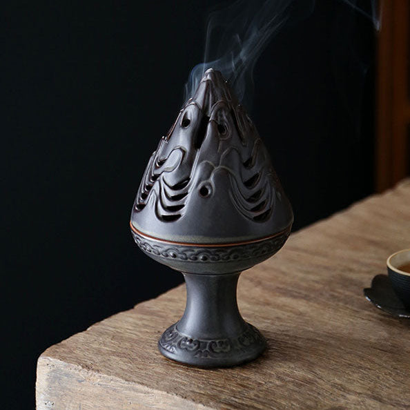 Ceramic Plate Incense Burner Retro Aromatherapy Stove