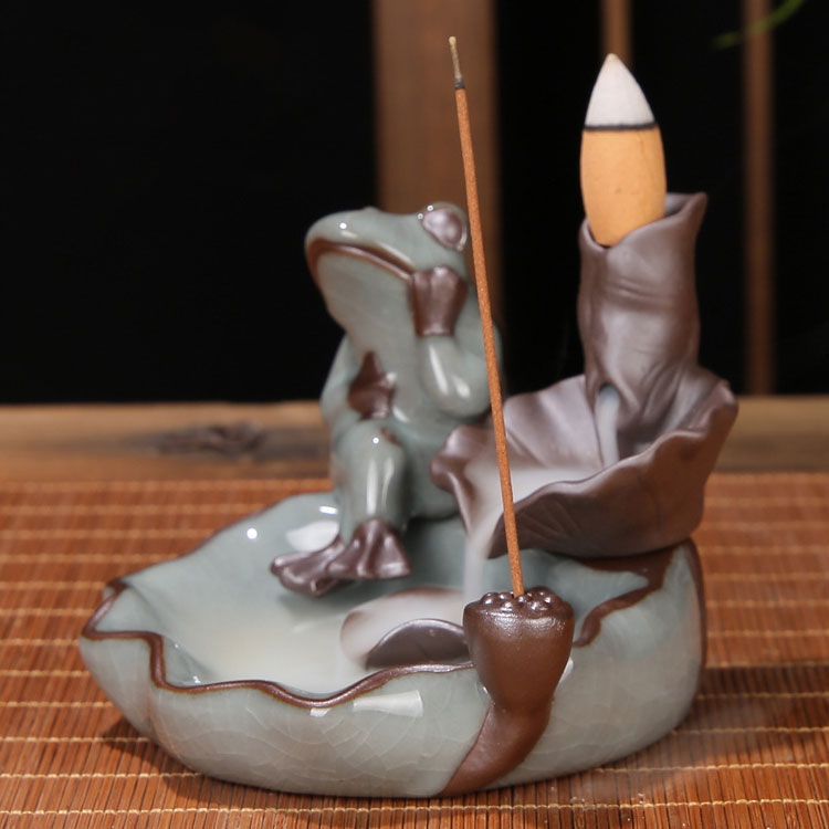 Zisha Ceramic Sandalwood Backflow Incense Burner