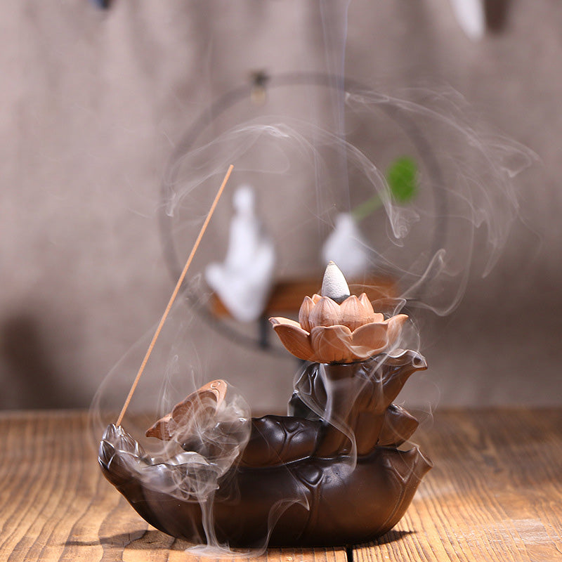 Butterfly backflow incense burner