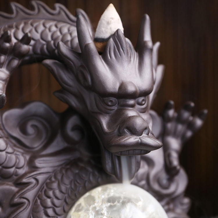 China Dragon Led Lamp Reflux Incense Burner