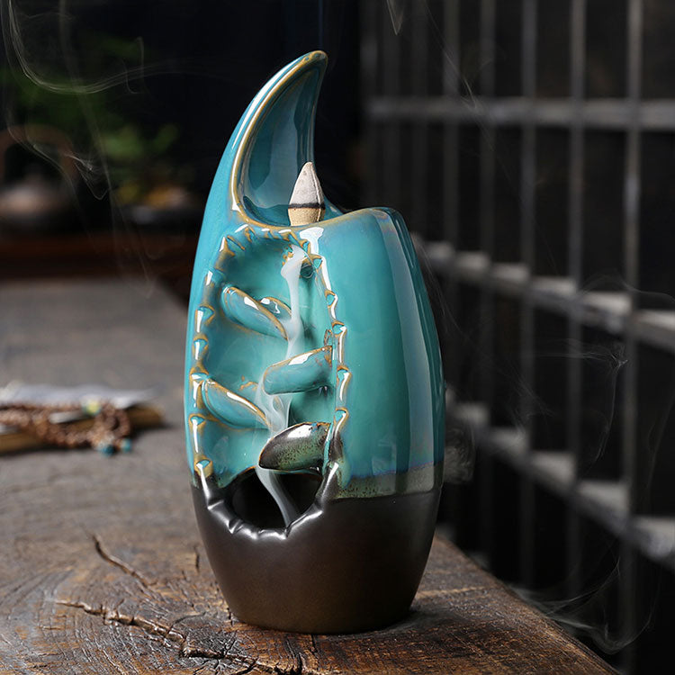 Double-sided Moon Waterfall Incense Burner