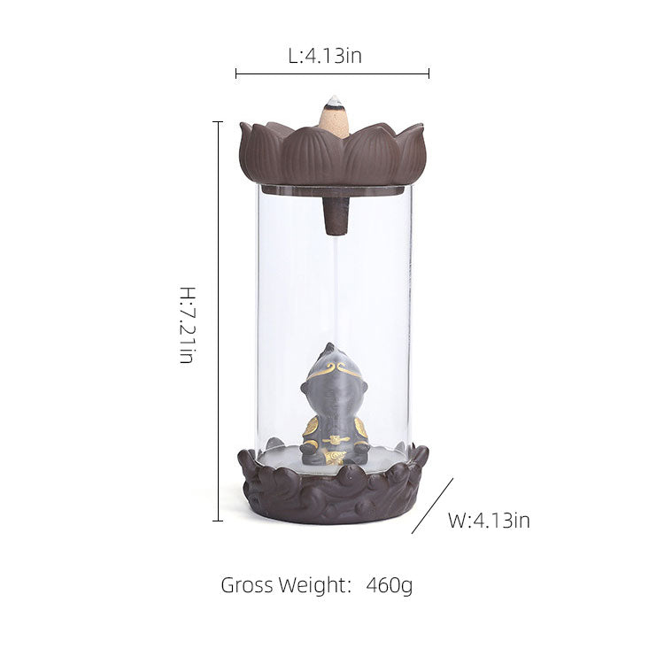 Monkey King Waterfall Incense Burner With windproof
