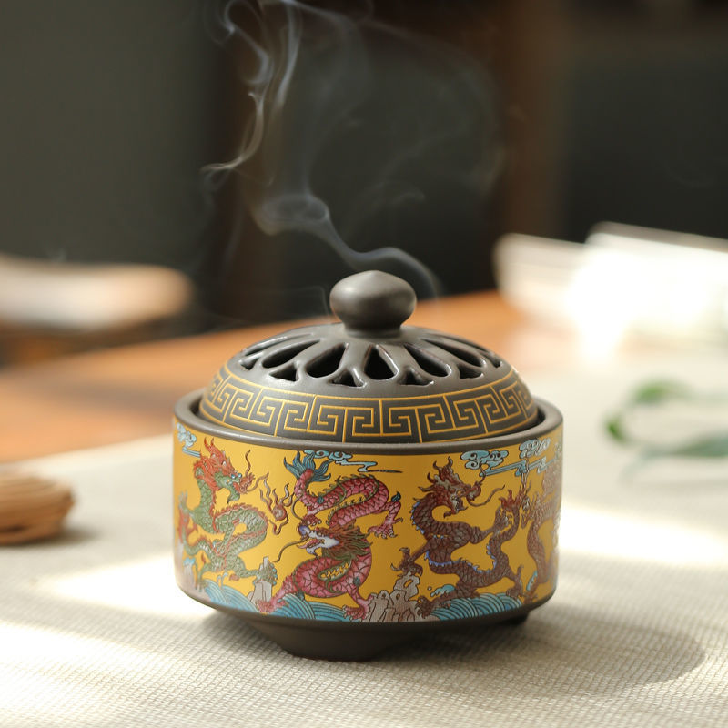 Ceramic Cloisonne Incense Burner