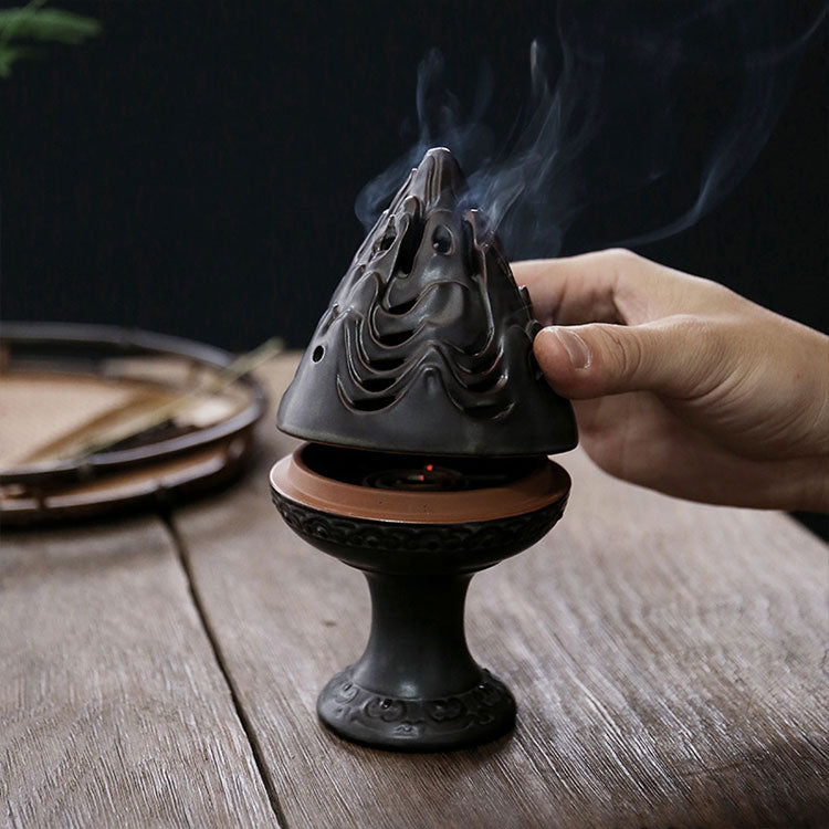 Ceramic Plate Incense Burner Retro Aromatherapy Stove