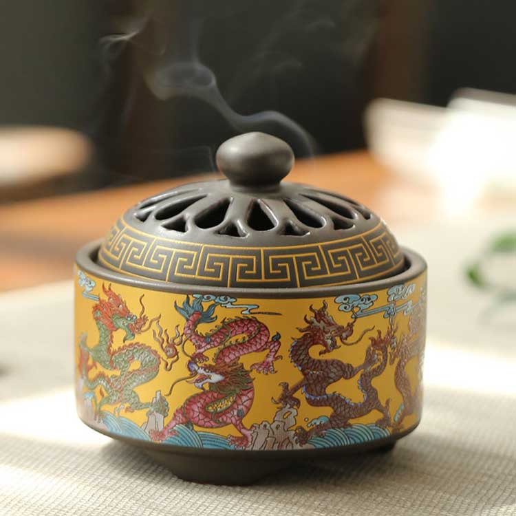Ceramic Cloisonne Incense Burner